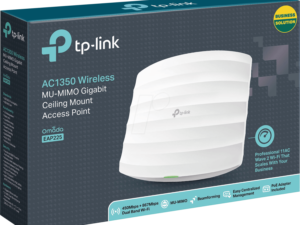 TP-Link AC1350 Wireless MU-MIMO Gigabit Ceiling Mount Access Point - TL-EAP225